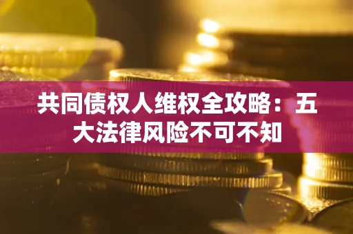 济南共同债权人维权全攻略：五大法律风险不可不知