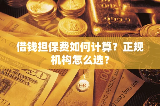 济南借钱担保费如何计算？正规机构怎么选？
