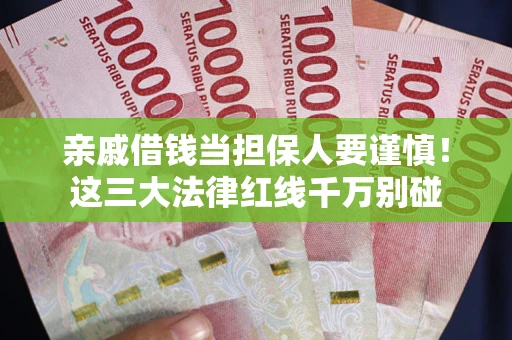 济南亲戚借钱当担保人要谨慎！这三大法律红线千万别碰