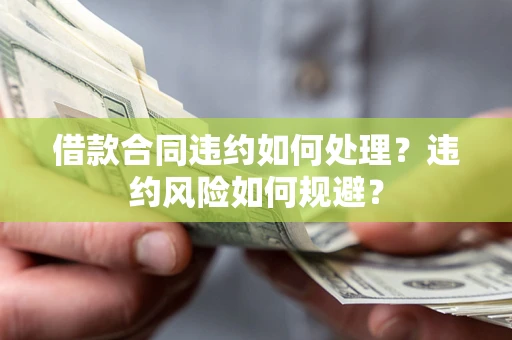 济南借款合同违约如何处理？违约风险如何规避？