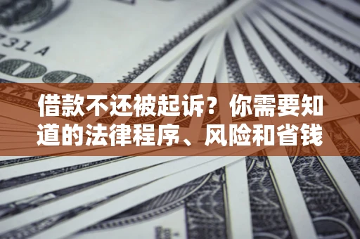 济南借款不还被起诉？你需要知道的法律程序、风险和省钱技巧